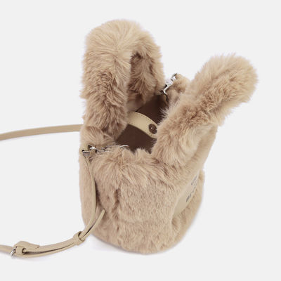 Fashion Winter Warm Plush Tote Bags For Women Shoulder Crossbody Bags Trend Designer Fluffy Faux Fur Handbags and Purses