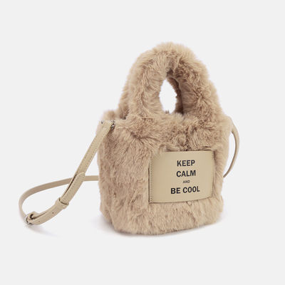 Fashion Winter Warm Plush Tote Bags For Women Shoulder Crossbody Bags Trend Designer Fluffy Faux Fur Handbags and Purses