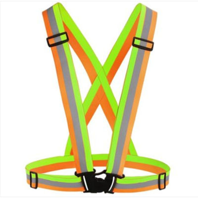 Wholesale Highlight Reflective Straps Night Running Riding Clothing Vest Adjustable Safety Vest Elastic Band