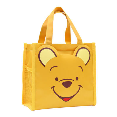 Students Animals Children Canvas Tote Bags School Waterproof Lunch Bento Bag