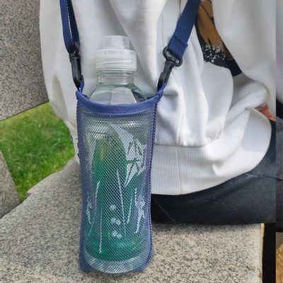 Hot Sale Water Bottle Mesh Cup Pouch Shoulder Carrier Mug Holder Bag Portable Mobile Phone Carry Bag For Outdoor Sports Camping