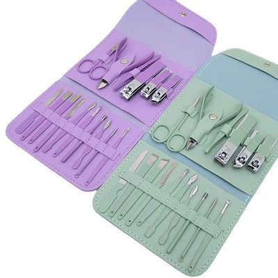 Manicure Set Nail Clippers Tools Household 4/12/16Pcs Stainless Steel Ear Spoon Nail Cutters Scissors Kit For Manicure Tools