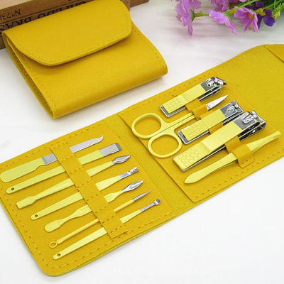 Manicure Set Nail Clippers Tools Household 4/12/16Pcs Stainless Steel Ear Spoon Nail Cutters Scissors Kit For Manicure Tools