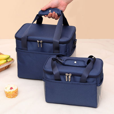 Multi Size Camping Insulated Tote Lunch Bag Box With Shoulder Strap Waterproof Oxford Cloth