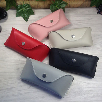 Colorful PU Leather Eyewear Cases Cover For Sunglasses Women's Eyeglasses Bag