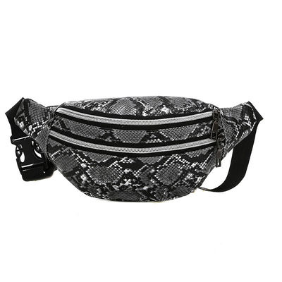 Serpentine Waist Bag Women Fashion Fanny Pack PU Hip Bum Bag Ladies Belt Pouch Pocket Purse for Phone Card