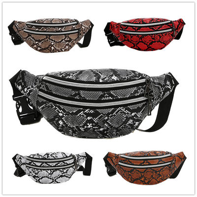 Serpentine Waist Bag Women Fashion Fanny Pack PU Hip Bum Bag Ladies Belt Pouch Pocket Purse for Phone Card