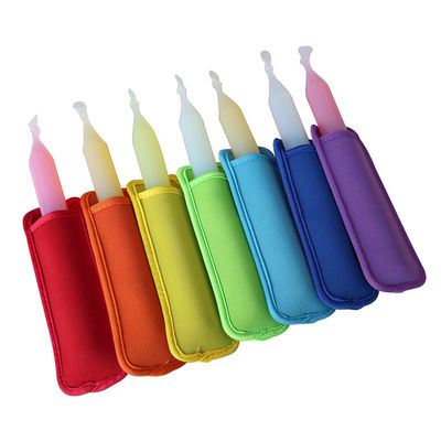 Factory Price Ice Pop Sleeves Antifreezing Popsicle Holders Bags Neoprene Insulator Sleeves Freezer Ice Pops Holder