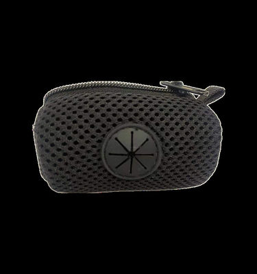 factory customize sandwich fabric   net bag soft  small mesh pouch portable storage pocket for power bank