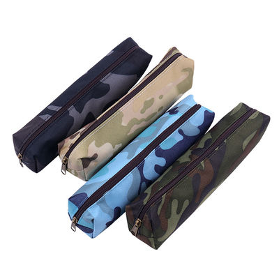 Factory Customized  Camouflage Pencil Case Canvas Pencil Bag School Supplies Stationery Box Drawing package Cosmetic Pouch