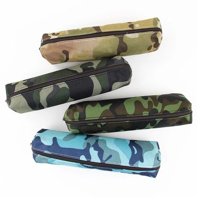 Factory Customized  Camouflage Pencil Case Canvas Pencil Bag School Supplies Stationery Box Drawing package Cosmetic Pouch