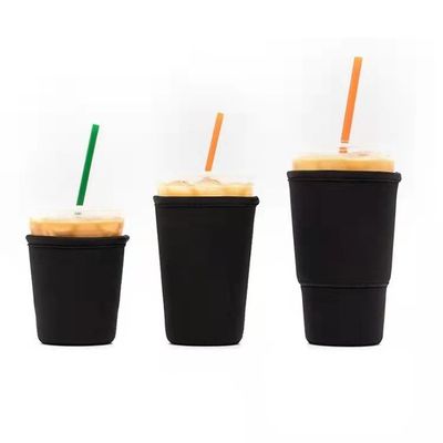 Factory price reusable  Anti-hot Neoprene cup  Sleeves Tumbler cup bottle holder RTS solid cup sleeve bottle cover holder