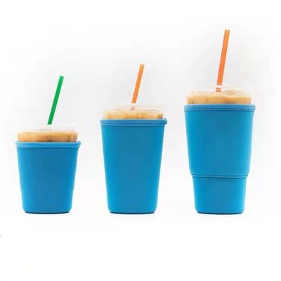 Factory price reusable  Anti-hot Neoprene cup  Sleeves Tumbler cup bottle holder RTS solid cup sleeve bottle cover holder