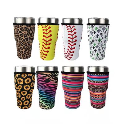 30OZ Tumbler Cup Holder Insulated Silicone RTS Solid Neoprene Cup Sleeves