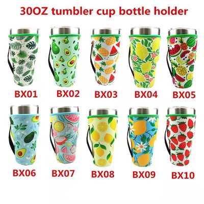 30OZ Tumbler Cup Holder Insulated Silicone RTS Solid Neoprene Cup Sleeves