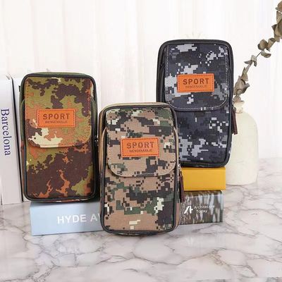 2022 Factory price waterproof 6.5 inch cell phone bag multi function phone waist pouch belt clip wallet for man