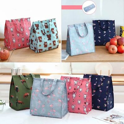 Factory Customized Portable Cooler Insulated Canvas Picnic Lunch Bag Box Unisex Thermal Food Storage Bags