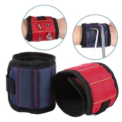 Hot Sale Polyester Strong Magnetic Wristband Portable Tool Bag Pouch Electrician Wrist Tool Screws Nails Drill Bits Holder