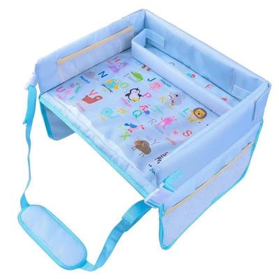 Polyester Baby Car Tray Plates Kids Drink Table Car Seat Child Cartoon Toy Holder