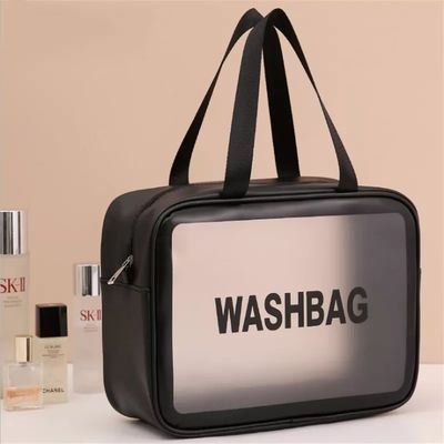 Transparent Waterproof Travel Wash Bag Hanging Makeup Storage Pouch