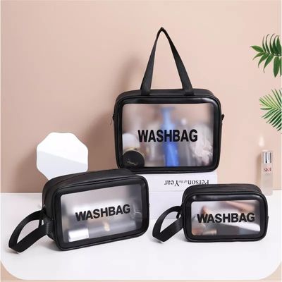 Transparent Waterproof Travel Wash Bag Hanging Makeup Storage Pouch