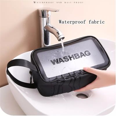 Transparent Waterproof Travel Wash Bag Hanging Makeup Storage Pouch