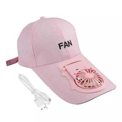 Wholesale Price Portable USB Charging Fan Hat Unisex Adjustable Summer Sports Baseball Hats  UV Protect Visors Mini Cooler Fan