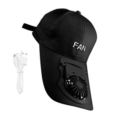 Wholesale Price Portable USB Charging Fan Hat Unisex Adjustable Summer Sports Baseball Hats  UV Protect Visors Mini Cooler Fan
