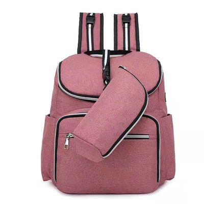 2 In1 Infant Baby Diaper Backpack Mami Mummy Bag With USB Charger