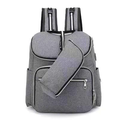 2 In1 Infant Baby Diaper Backpack Mami Mummy Bag With USB Charger