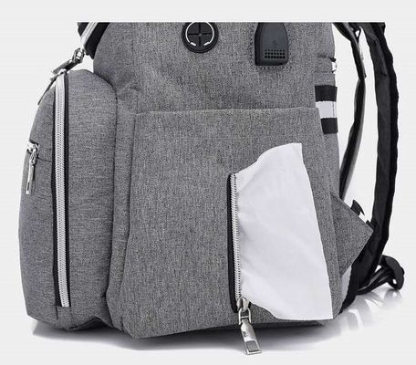 2 In1 Infant Baby Diaper Backpack Mami Mummy Bag With USB Charger