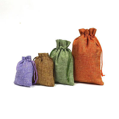 Soft Organic Cotton Drawstring Shoe Bags Small Foldable Cloth Canvas Cinch Backpack