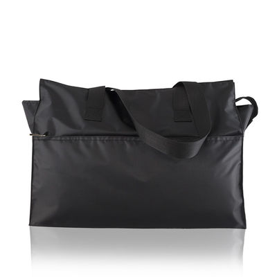 High quality black nylon  handbags tote bag classic handmade nylon travel tote hand bag for man and woman