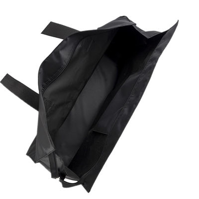 High quality black nylon  handbags tote bag classic handmade nylon travel tote hand bag for man and woman