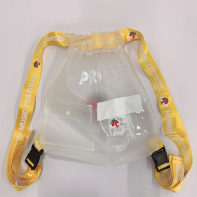 Hot Sales Factory PEVA Reusable Drawstring Bag eco Friendly Packaging Bag Drawstring Backpack