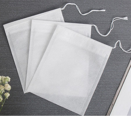 Customized  Disposable  PP Non Woven  empty    Tea  bag coffee filter pocket  Herb Loose  bag with drawstring