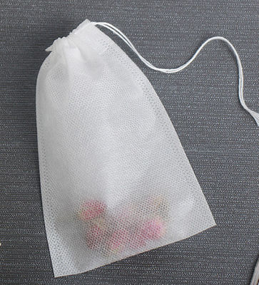 Customized  Disposable  PP Non Woven  empty    Tea  bag coffee filter pocket  Herb Loose  bag with drawstring