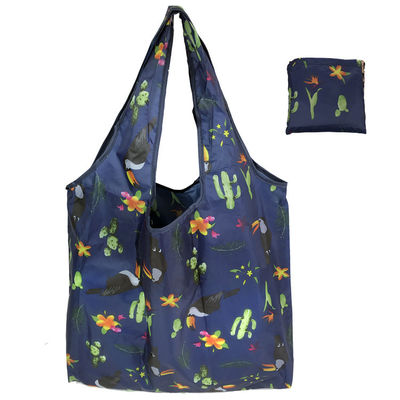 Amazon hot selling   Reusable Grocery Tote Bags   Eco Friendly  handbags  Large Heavy Duty Machine Washable   Ripstop Nylon bag