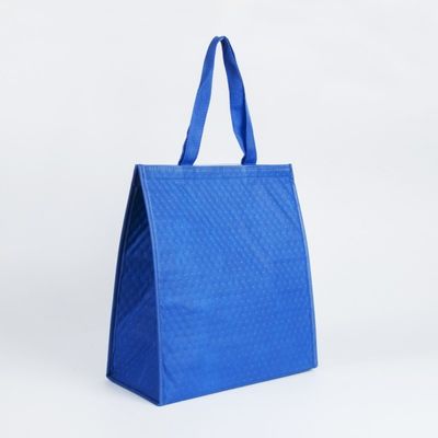 Fashion portable recyclable pp non woven cooler bag  travelling insulated food delivery  tote reusable  thermal lunch bag