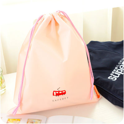 Reusable Sports 210D Polyester Drawstring Bag Backpack Promotional