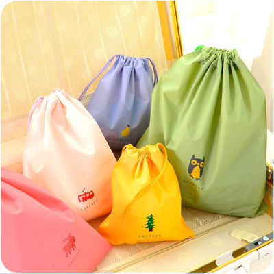 Reusable Sports 210D Polyester Drawstring Bag Backpack Promotional