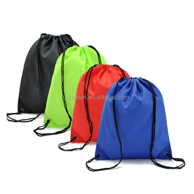 Eco Friendly Polyester Drawstring Sports Bag Small Velvet Bag For Gift Jewelry