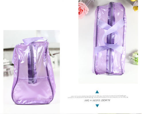 OEM Foldable PVC Cosmetic And Toiletry Bags Portable Makeup Bag With Zipper