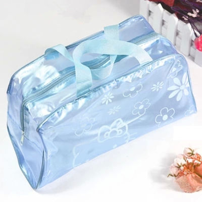 OEM Foldable PVC Cosmetic And Toiletry Bags Portable Makeup Bag With Zipper