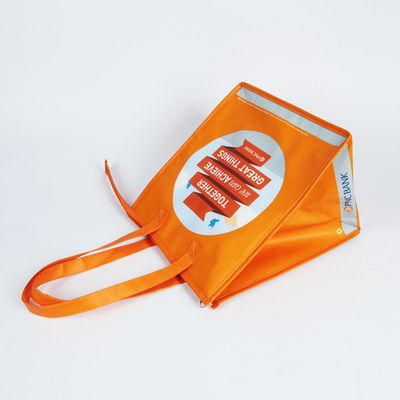 outdoor fitness thermal non woven  cooler bag reusable insulated non woven lunch tote thermal food delivery bag