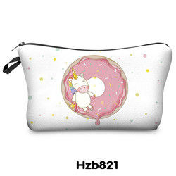 Custom Pencil Purse Makeup Cosmetic Bag Polyester Travel Toiletry Pouch Bag
