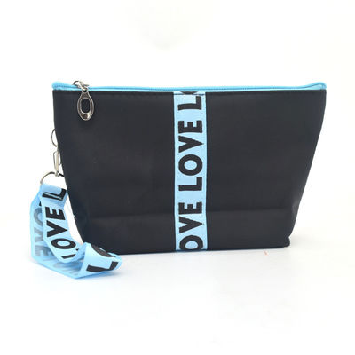 Portable Oxford Waterproof Cosmetic Bag Organizer 22.5*13cm Embroidery