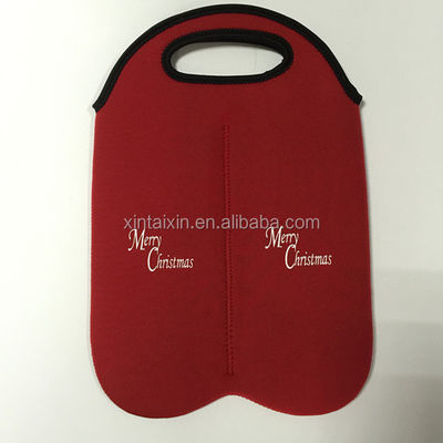 Factory made soft feeling neoprene cooler bag neoprene lunch bag with handle