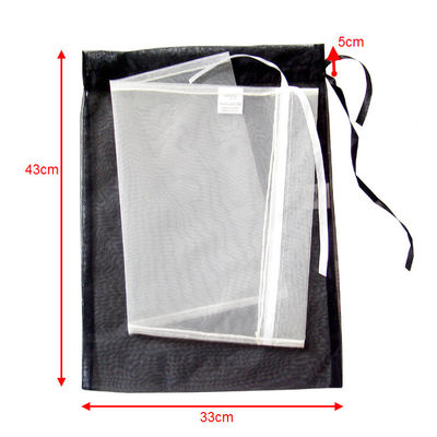 Foldable Mesh Nylon Drawstring Bags Portable Small For Gift