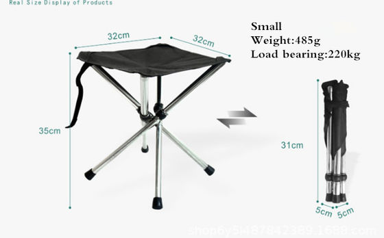 Fishing stool new stainless steel folding stool outdoor portable telescopic stool camping fishing chair